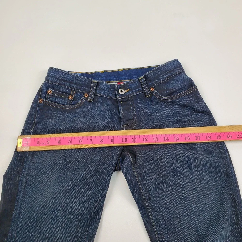 Lucky Brand Womens 4/27 Dark Wash Low Rise Bootcut Jeans‎ Classic Retro Denim